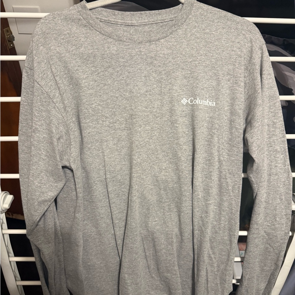 Columbia Long Sleeve Crewneck Tee - Heather Gray